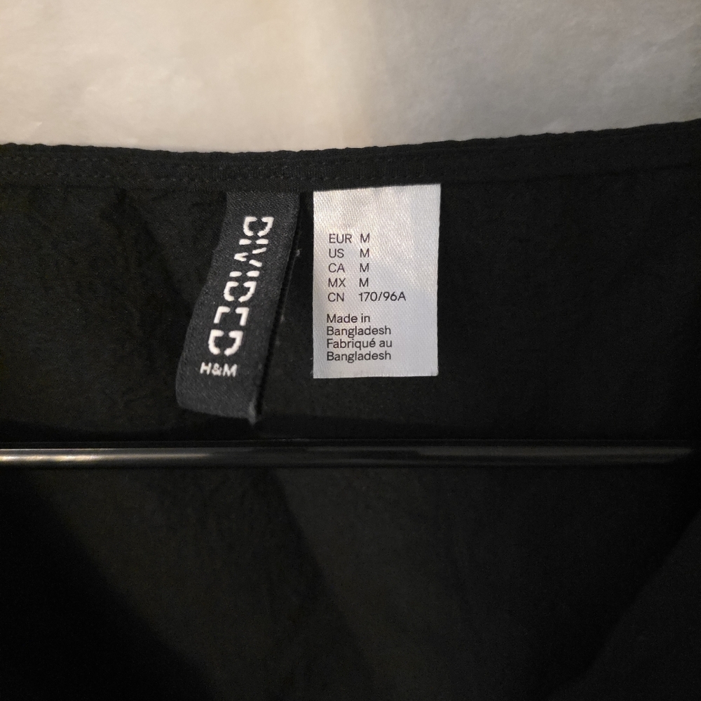 H&M Elegant Black Blouse